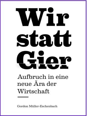 cover image of Wir statt Gier